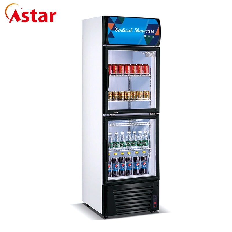 Commercial Upright Refrigerated Beverage Showcase Display Cooler Refrigerator (LG-380b2)