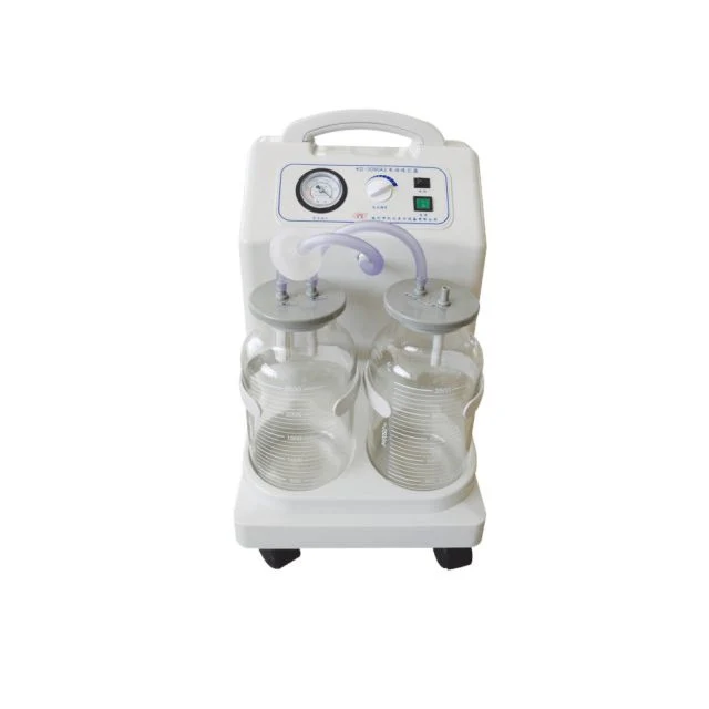 Cheapest Price Electric Vacuum Surgical Electric Suction Apparatus and Double Bottles Portable Suction Machine