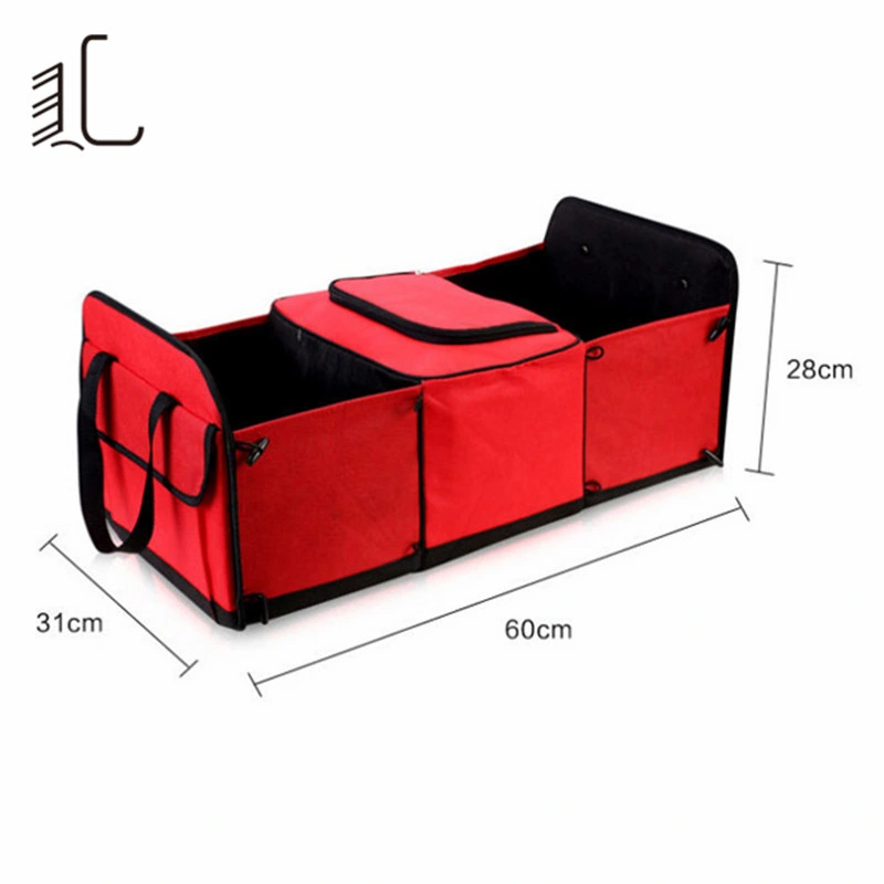 Large Capacity 600d Waterproof Picnic Lunch Cooler Bag Car Organiser