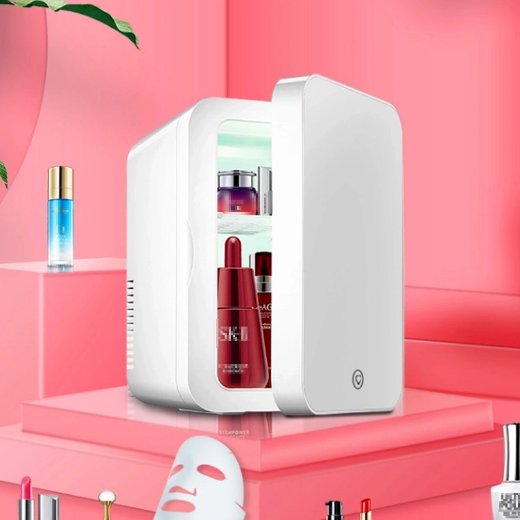 8L Custom Cosmetic Makeup Skincare Refrigerator Beauty Little Mini Fridge with Mirror Small Refrigerators