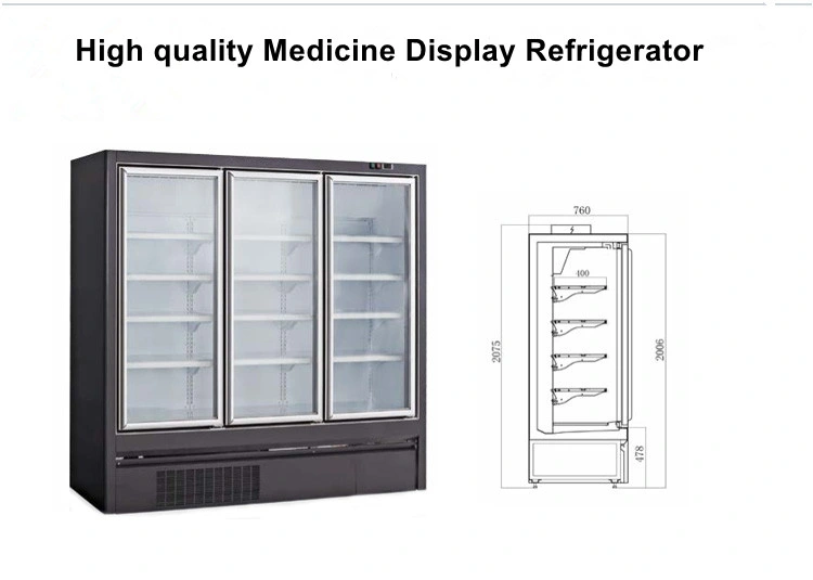 Standard Medicine Display Fridge/Display Fridge Refrigerator/Medicine Display Fridge