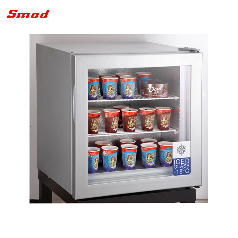 Countertop Freezer Mini Ice Cream Display Freezer Upright Glass Door Freezer