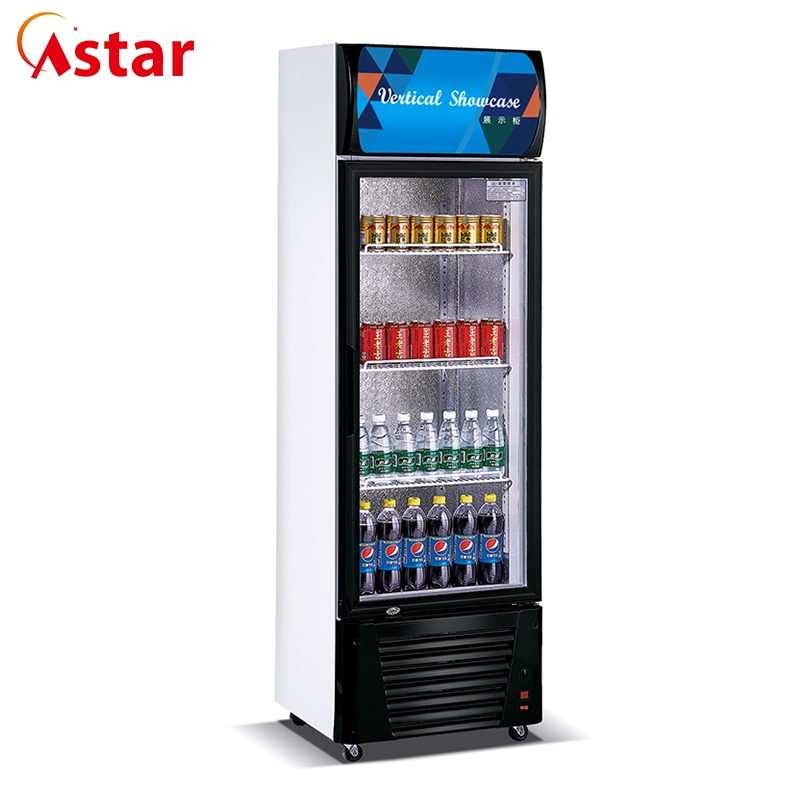 Commercial Single Door Beverage Showcase Display Cooler Refrigerator (AG-380F)