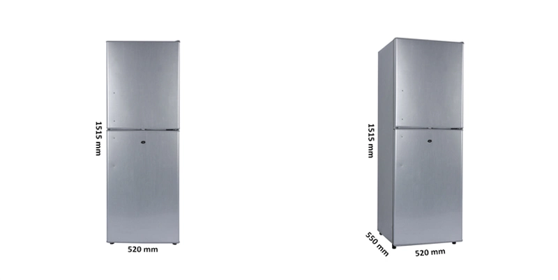 Bcd-198 DC 12V Top Freezer Upright Fridge Solar Refrigerator