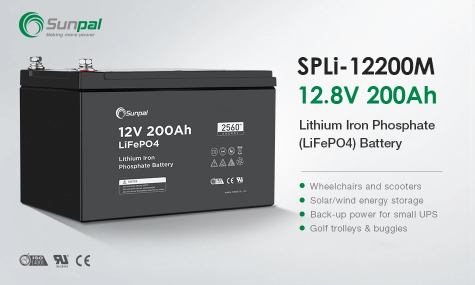 China Top 12 Volt 12 Volts 200 Ah Lithium Ion Temperature Battery Pack