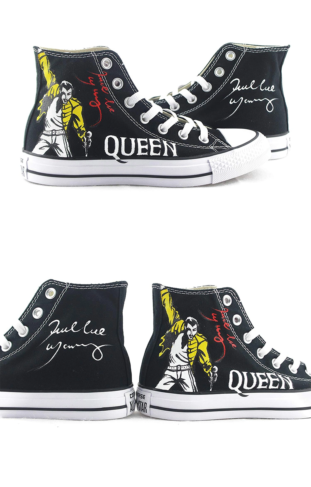 Freddie Mercury Shoes, Personalized High Tops/Painted Canvas Shoes, Casual Shoes/Sneakers