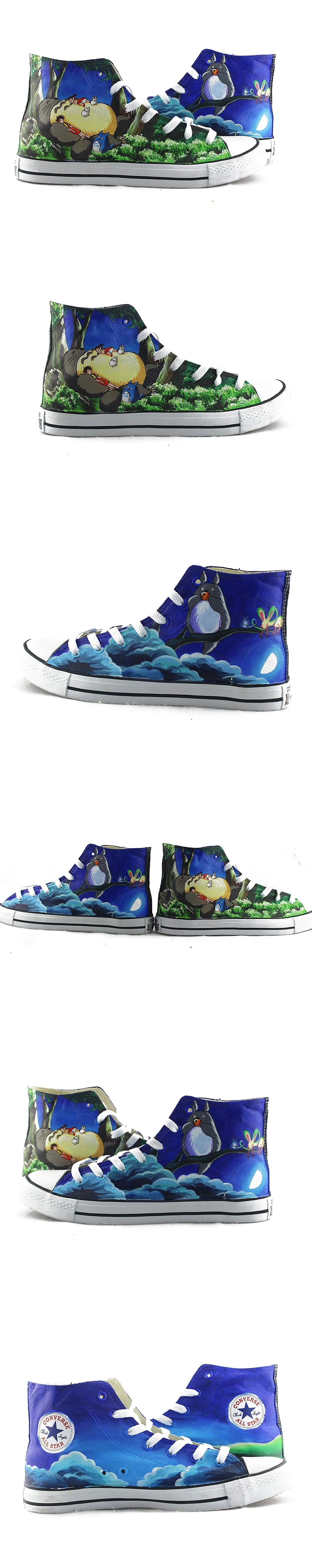My Neighbor Totoro Shoes, High Tops Anime /Painted Canvas Shoes, Casual Shoes/Sneakers