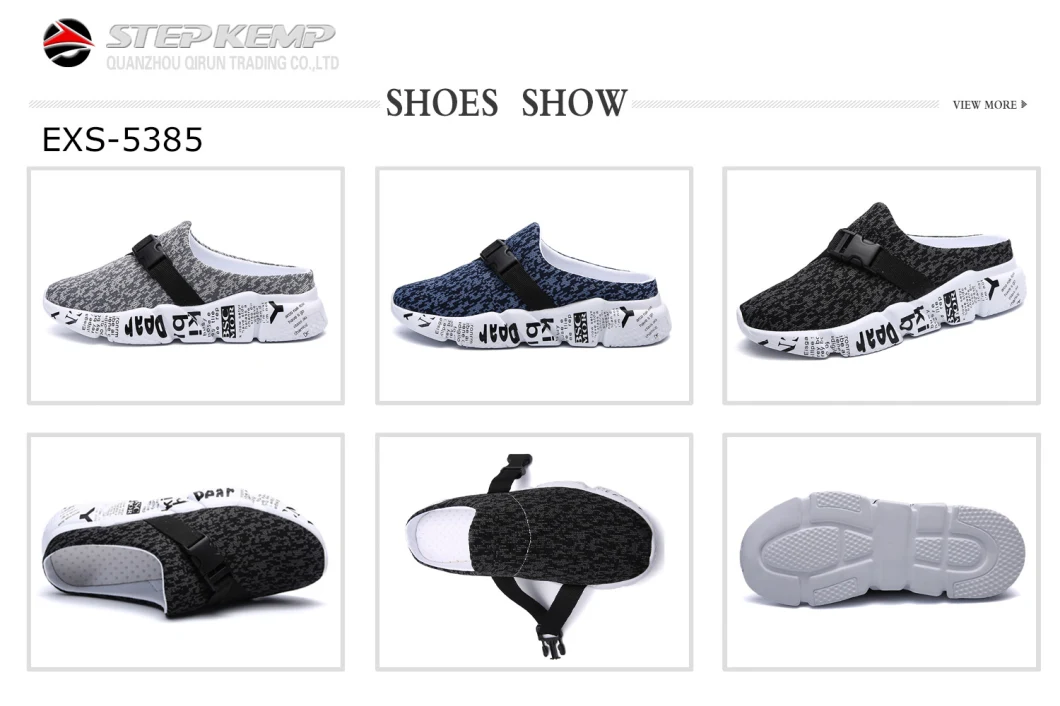 2020 New Design Wholesale Cotton Upper Slip-on Men Boy Casual Sandal Slipper Shoes 5385
