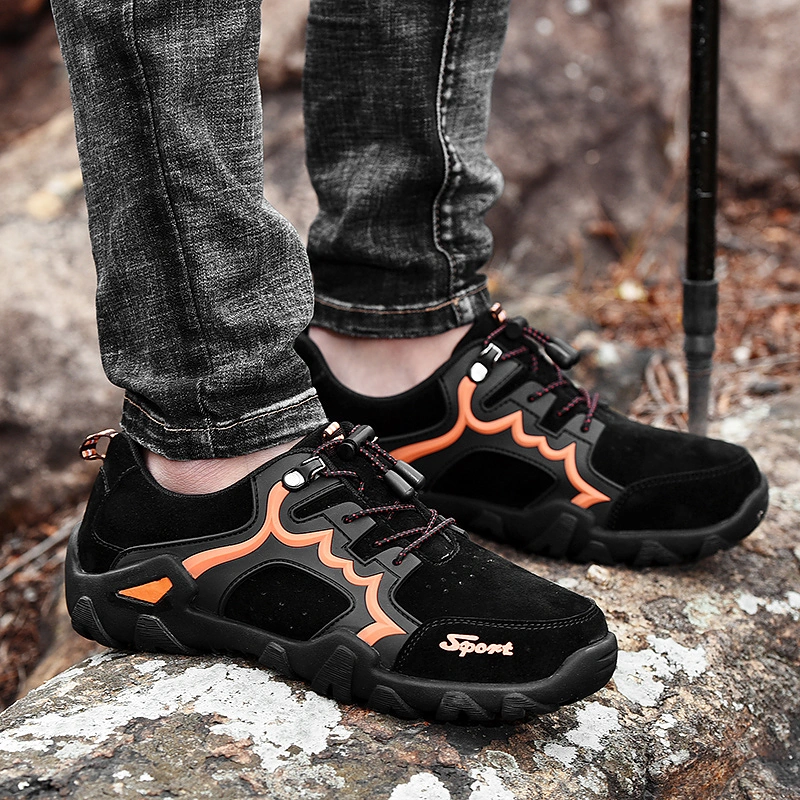 Outdoor Hiking Shoes Men Waterproof Breathable Hunting Trekking Shoes Brand Genuine Leather Sport Climbing Sneakers