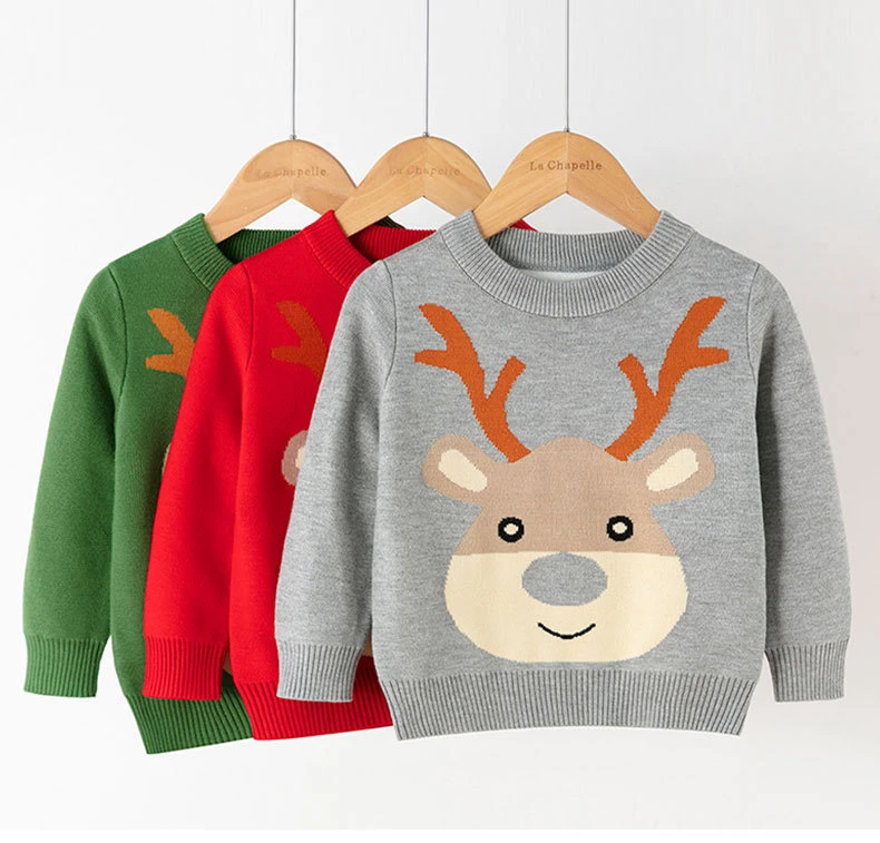 Boy and Girl Knitwear Christmas Baby Clothes Casual Pullover Sweater