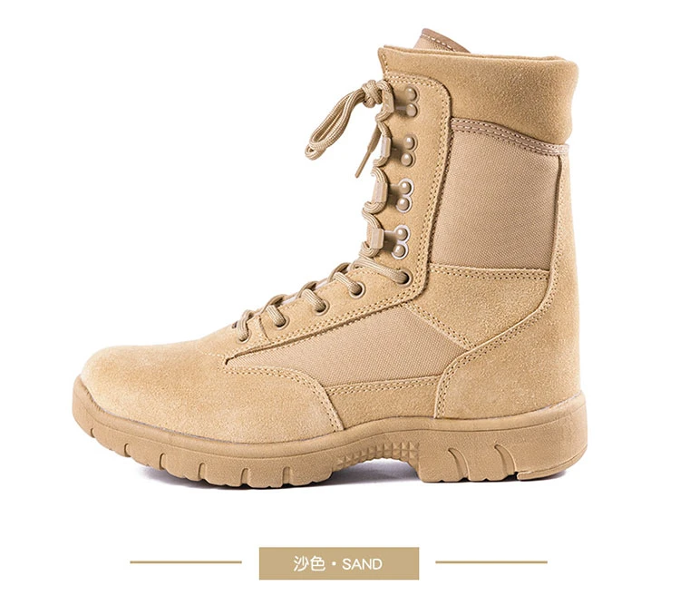 High Top Sand Combat Boots Desert Boots High Top Tactical Boots Full Size