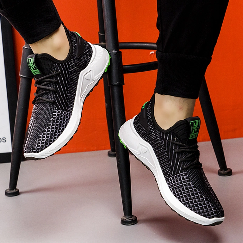 New Style Outdoor Walking Mesh Grey Black Shoes Casual Sport