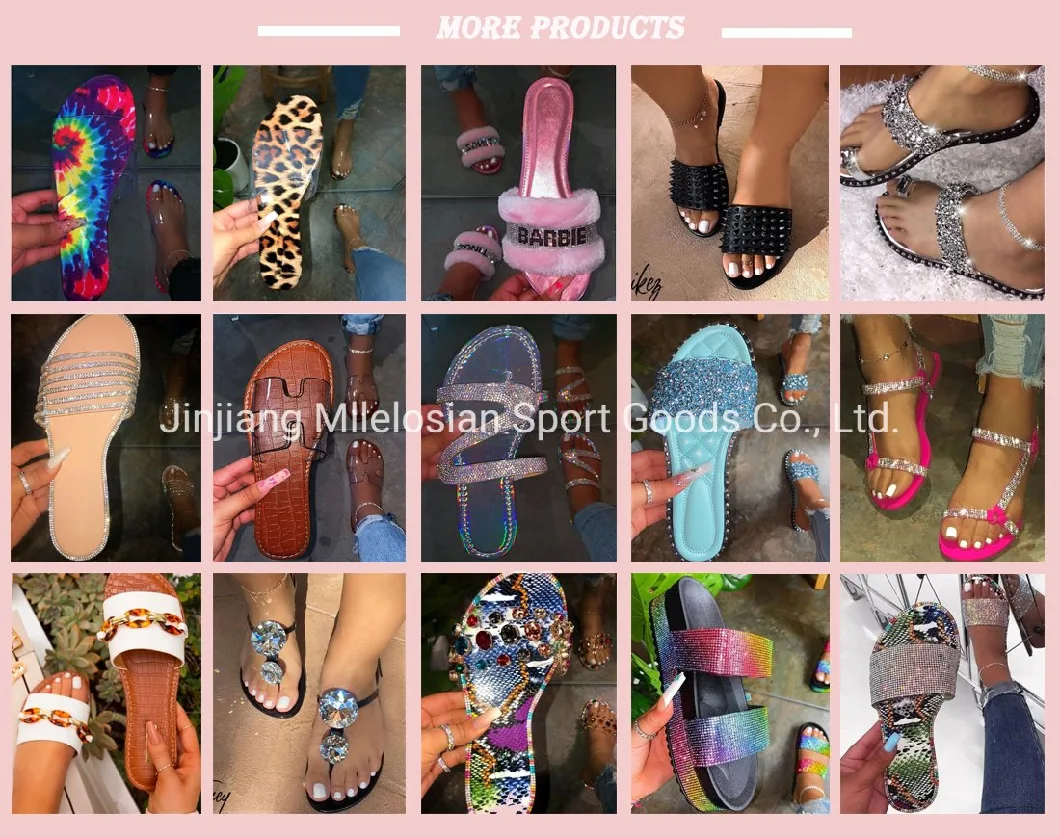 2021 Women Fashion Sandals, Women Shoes Sandals Diamond, Ins Latest Design Ladies Shoes