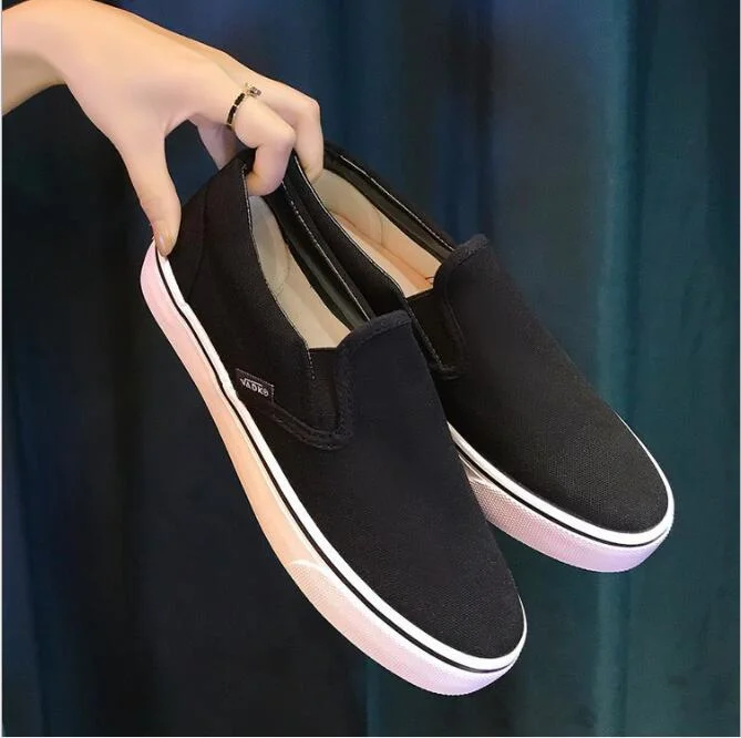 Wholesale Old School Canvas Shoes Slip-on Sneakers Shoes Loafers