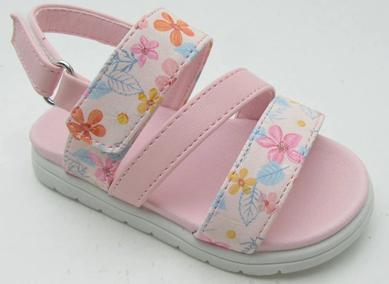2020 Fashion Baby Girl Casual Shoes Print Floral Soft Sole Prewalker Leather Summer Baby Sandals Shoe