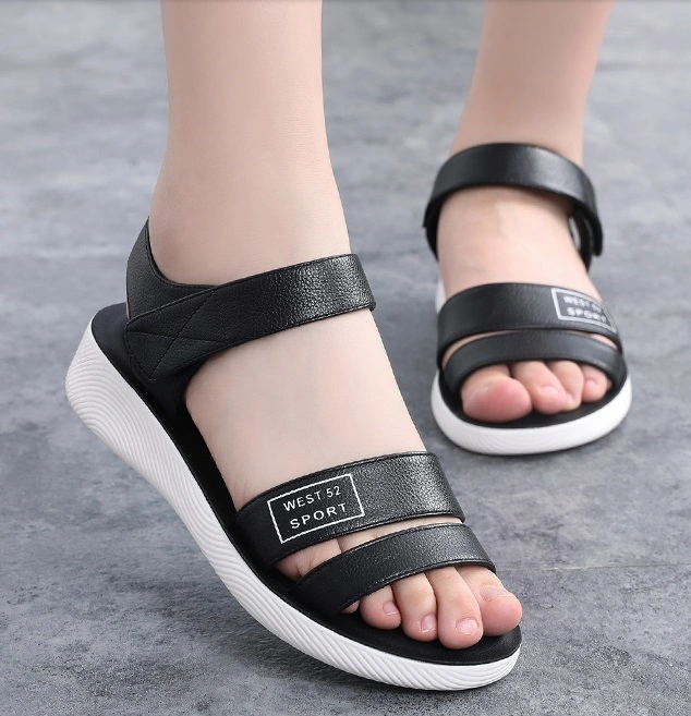 Comfort Casual Shoes Mama Shoes Leather Sandal Shoes 98030
