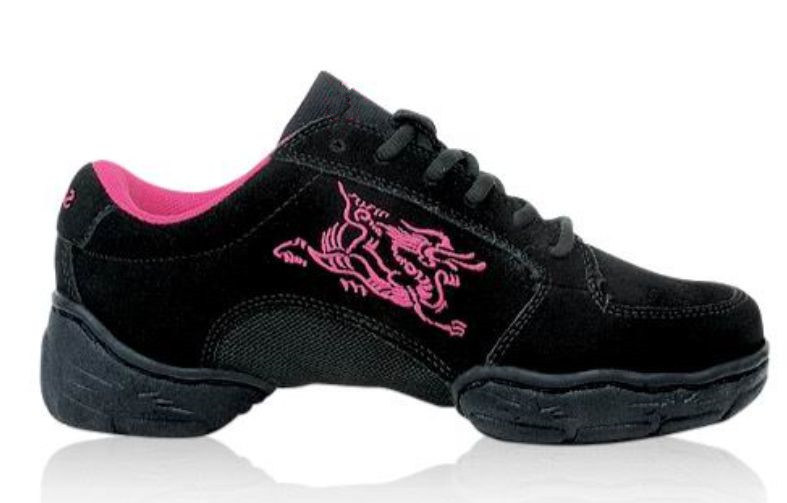 New Black Suede Hip Hop Dance Sneaker Shoes Athletic Dance Shoes for Woman