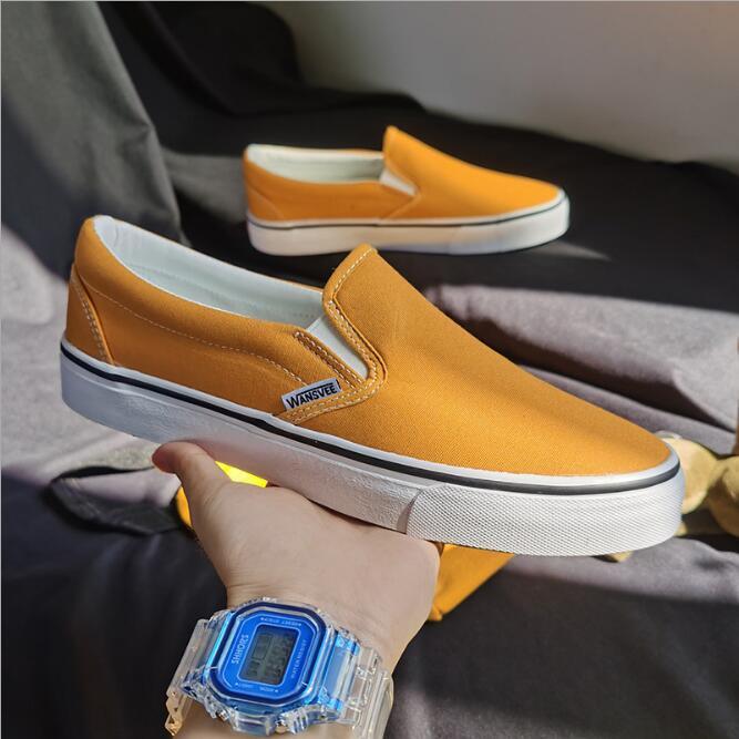 OEM Men Vulcanized Canvas Shoes Sneakers Casual Slip-on Shoes