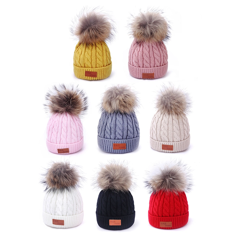 Candy Color Winter Warm Knitted Women Beanie Hats