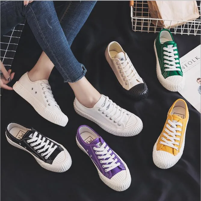 Ladies Canvas Shoes Outdoor Casual Vulcanized Sneakers Shoes for Custom Logo