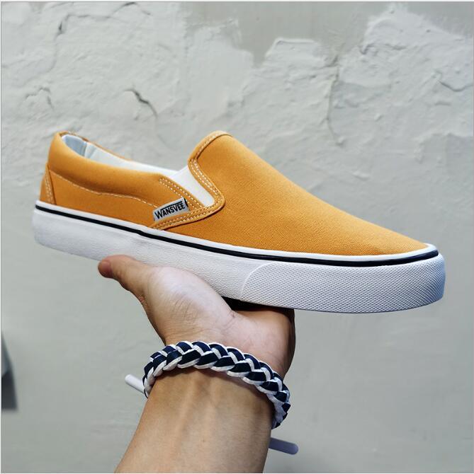 OEM Men Vulcanized Canvas Shoes Sneakers Casual Slip-on Shoes