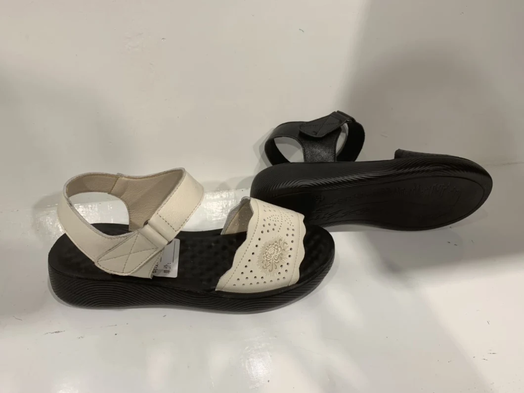 Comfort Casual Shoes Ladies Shoes Sandal Leather Shoes 98051