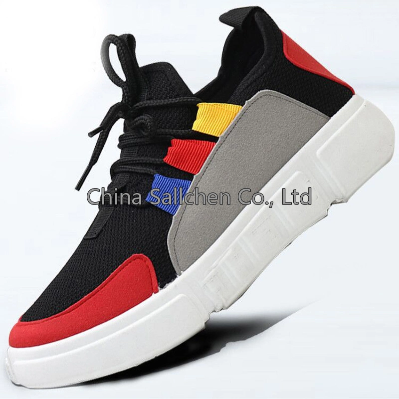 Low Price Sport Shoes Canvas Flat Black Women Casual Shoes