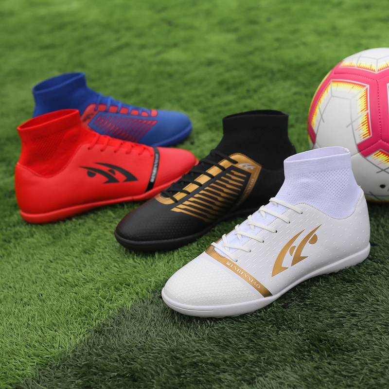 Fashion Soccer Sport Shoes, High-Top Soccer Shoes, Men's Soccer Shoes