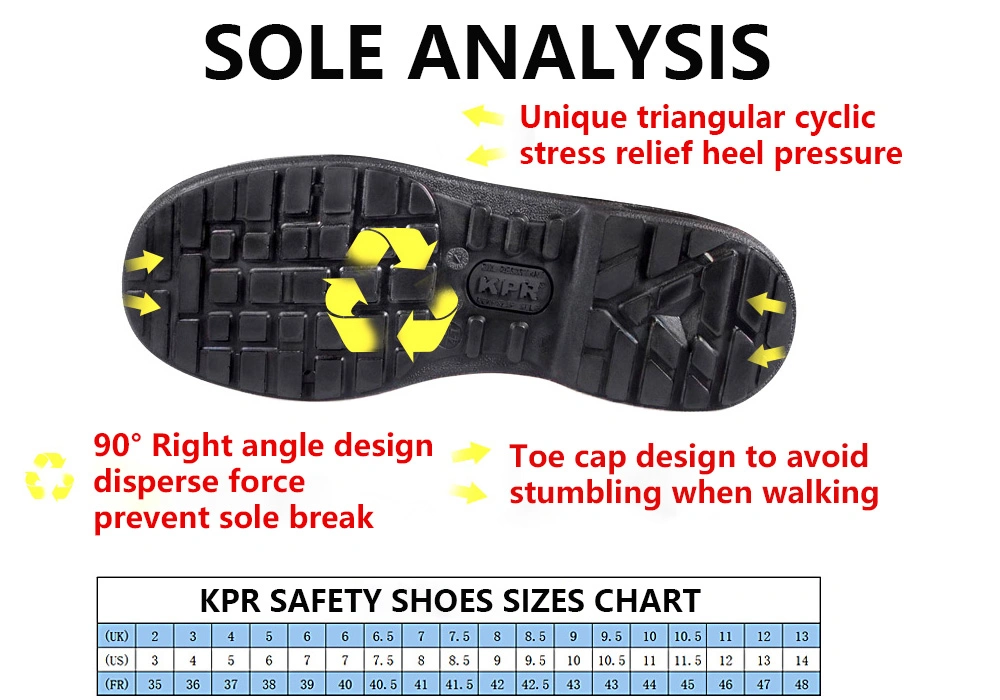 PPE (a-010) Men Steel Toe Shoes Fashion Waterproof Safety Boots, Shoes Men Work, Safety Shoes