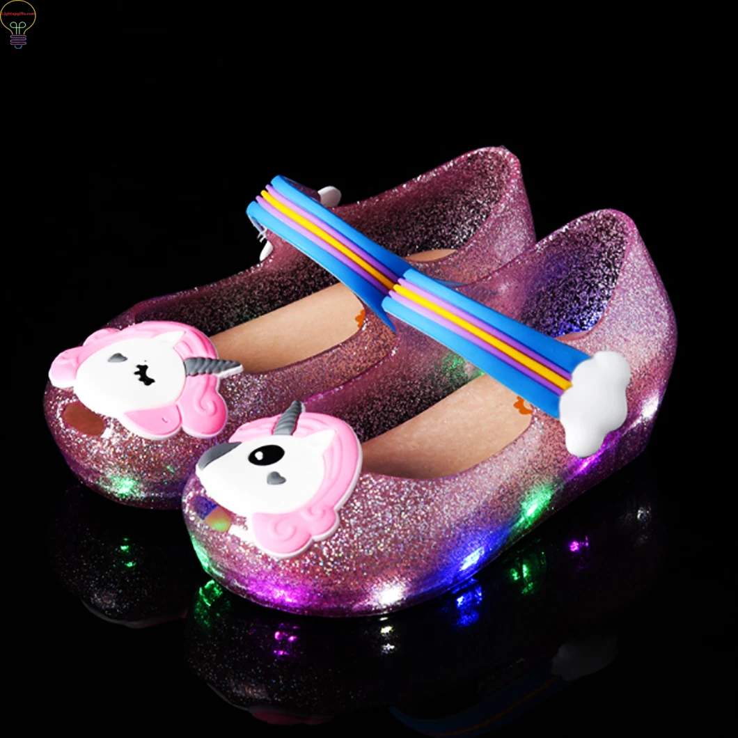 LED Shoes for Kids Shoes LED Lighting Sandals Jelly Shoes