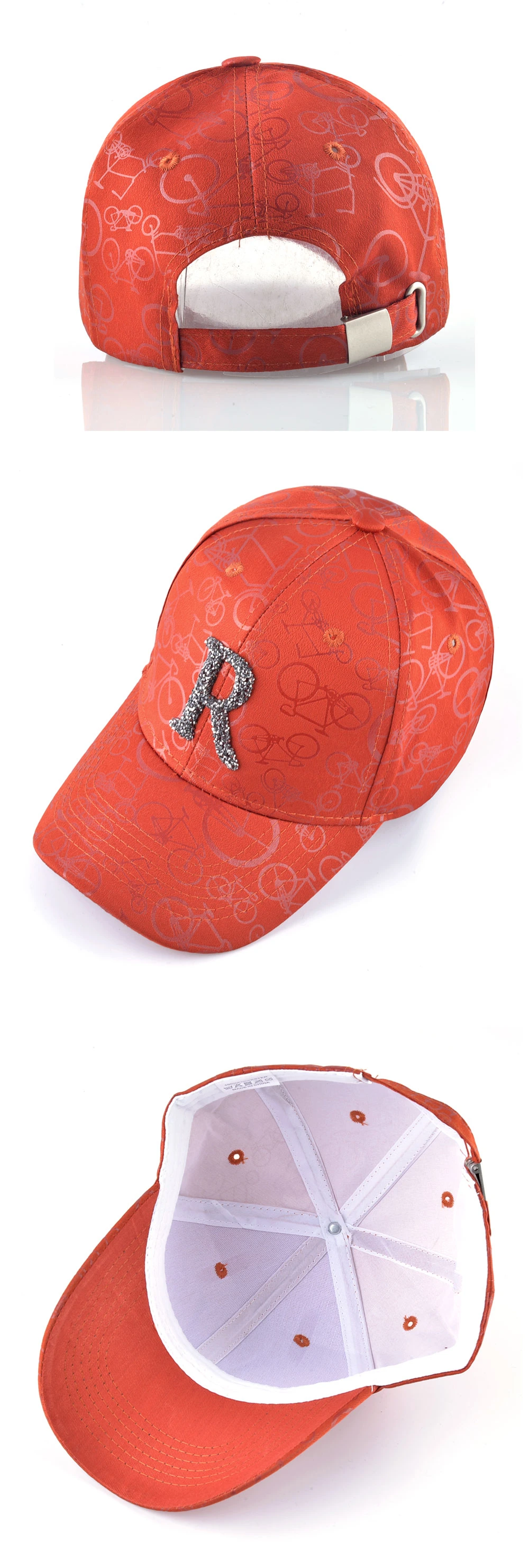 Casual Letters R Baseball Cap Women Diamond Hip Hop Bone Casual Sun Visor Hats