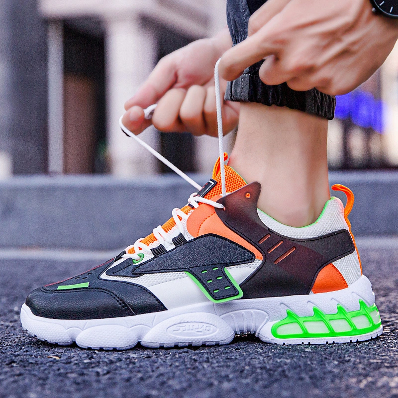 2020 Hot Selling Leisure Comfort Fashion Sneaker Men PU Shoes Running Breathable Sports Casual Shoes Footwear