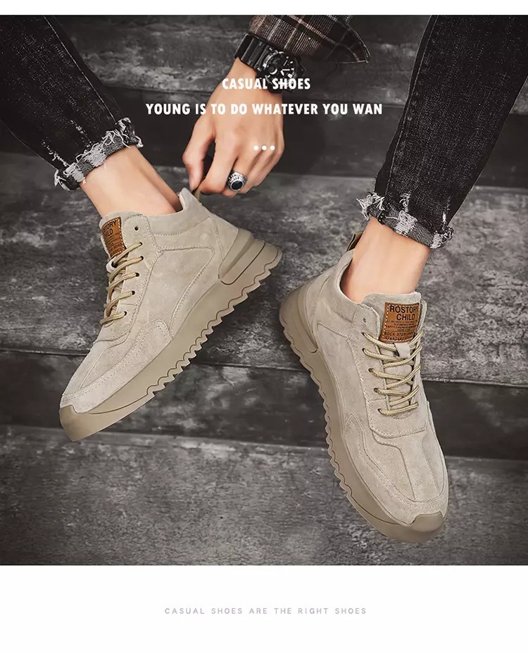 2020 Men's Work Shoes Suede Sneaker Casual Shoes Fashion Shoes