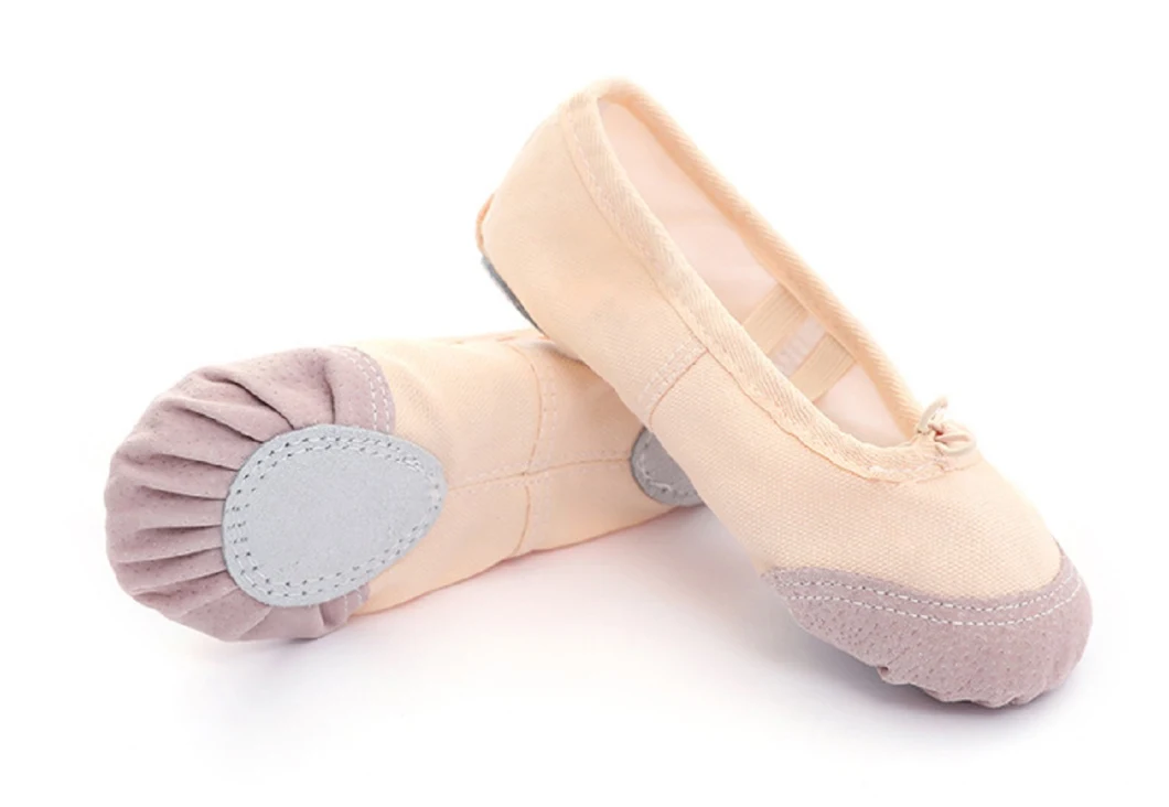 Soft Ballet Shoes Girls Canvas Ballet Slipper/ Ballet Shoe/ Yoga Dance Shoes for Toddler/ Little Girls/ Big Girls/ Women Dance Shoes Esg13804