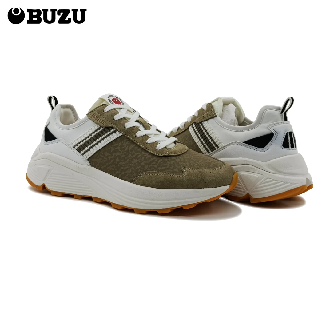 2021 Men's Suede Leather Sneaker Fashion Casual Shoes Running Walking Sport Shoes