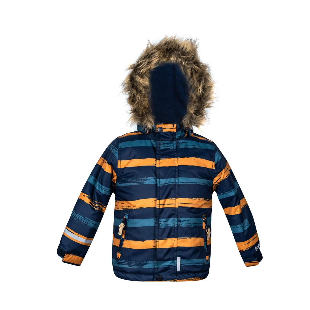 New Custom Digital Print Kid Clothing Winter Jacket with Hood Waterproof Windproof Boys Kid Padded Coat