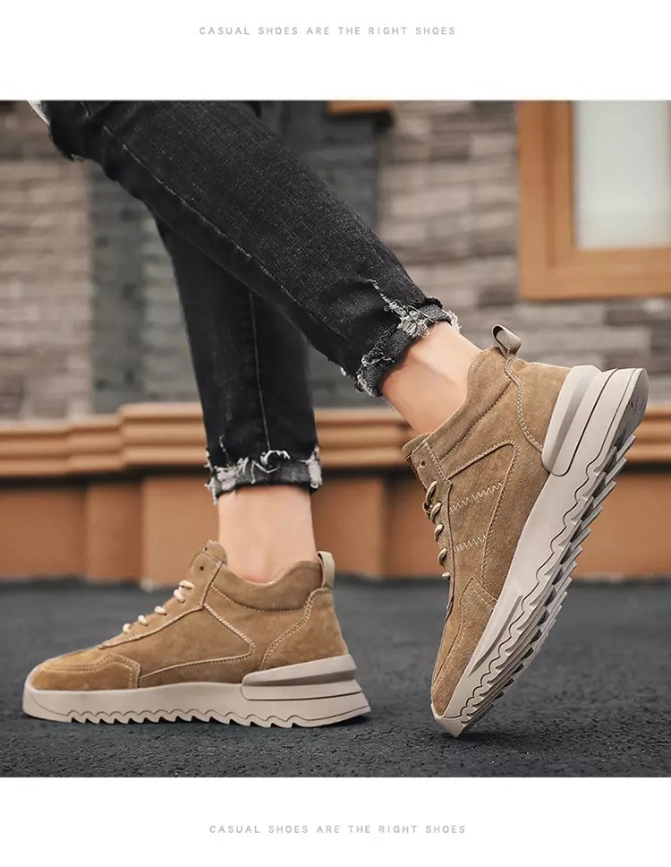 2020 Men's Work Shoes Suede Sneaker Casual Shoes Fashion Shoes