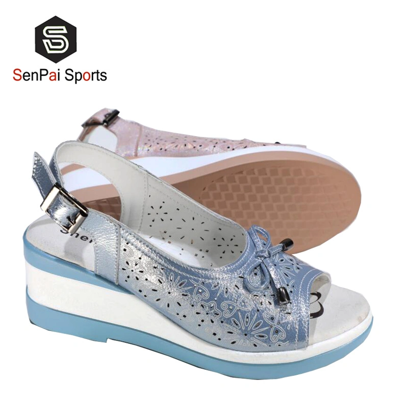 2020 Summer New Lady Leather Sneakers Women High Heel Sexy Sandals