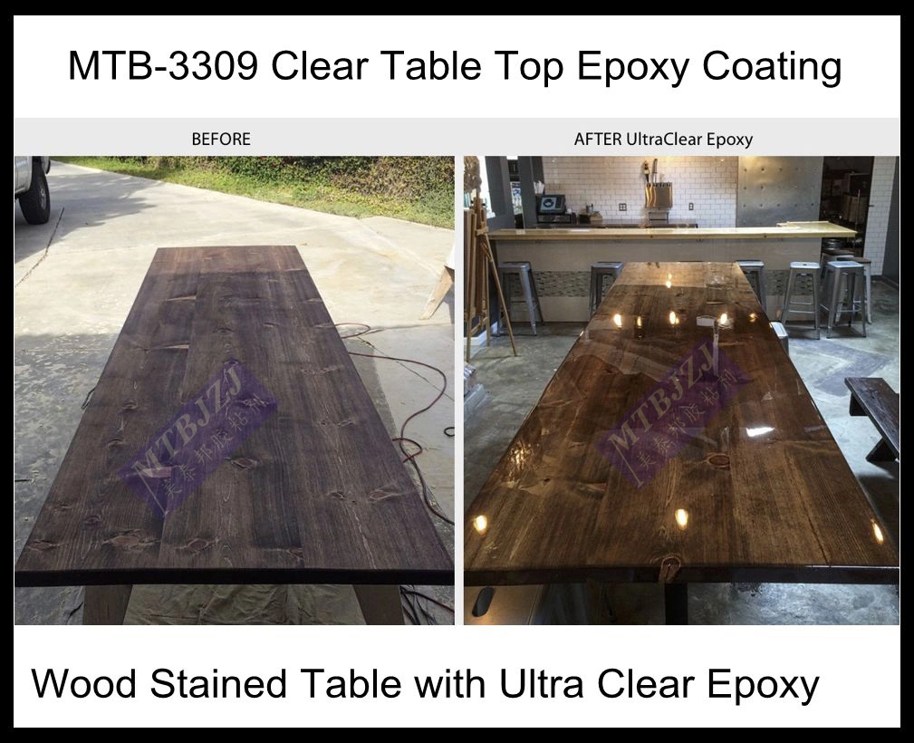 High Gloss Clear Crystal Epoxy Resin Table Top Bar Top Counter Top Coating Epoxy