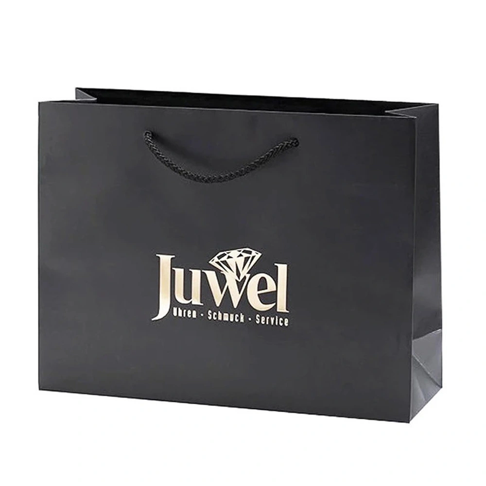 Luxury Brand Matt Lamination Color Clothing Tote Paper Shopping Bags