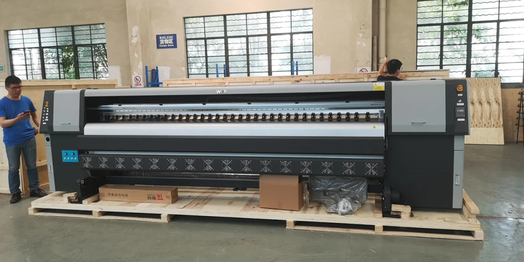 3.2m Konica Print Head Solvent Printer for Outdor Materials Large Format Solvent Printer