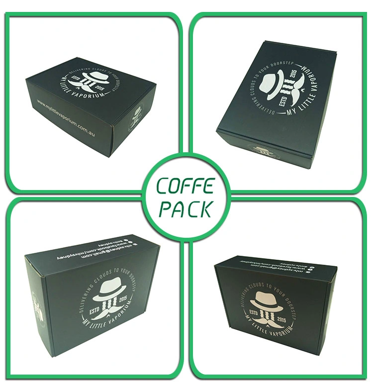 Full Black Matte Lamination with Custom Logo Shipping Box