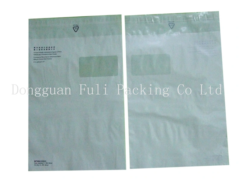 LDPE White Plastic Carrer Bag Envelop Carry Polybag Self Adhesive Opaque PE Recyclable Plastic Bag