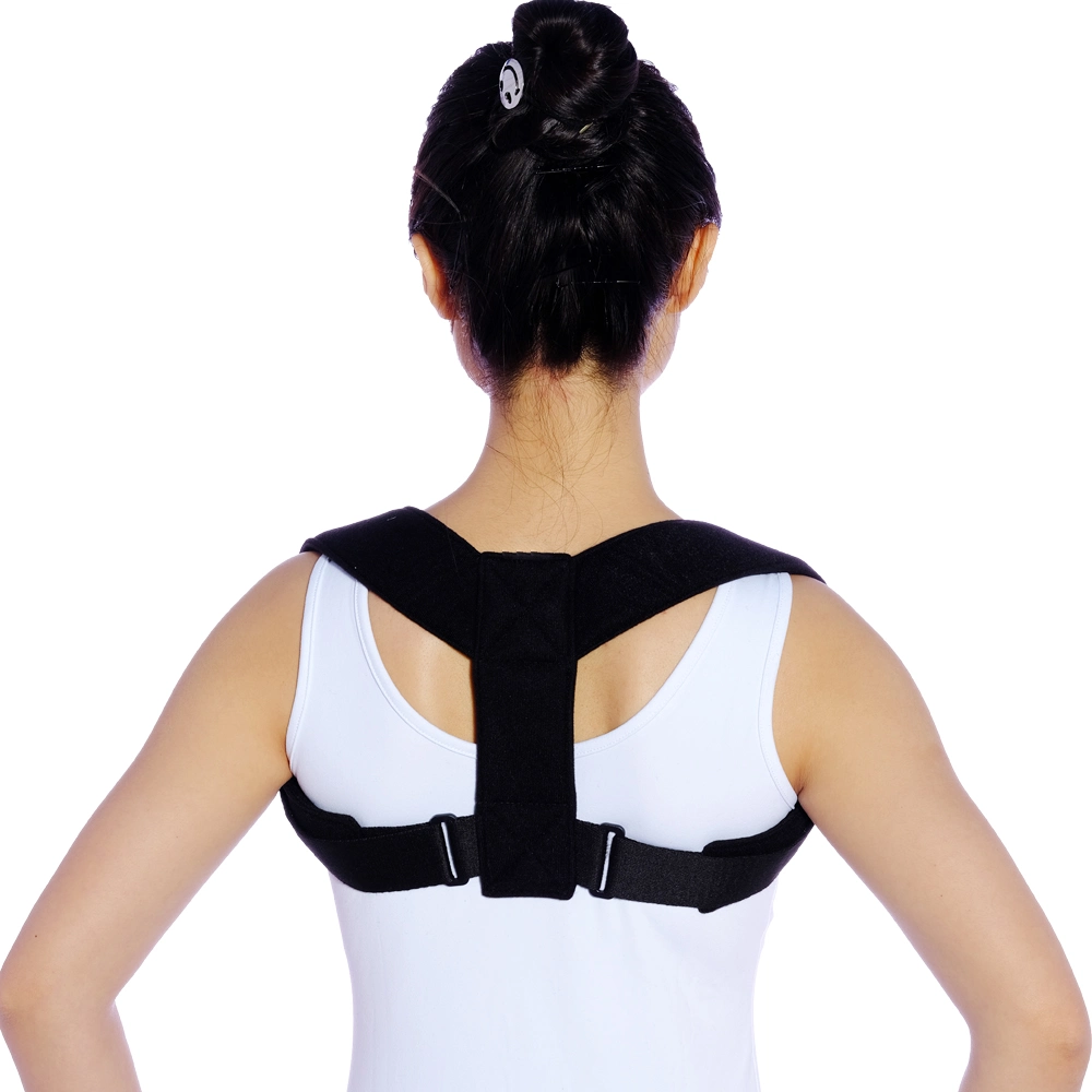 Black Back Posture Support Corrector for Back Pain Relief Neoprene