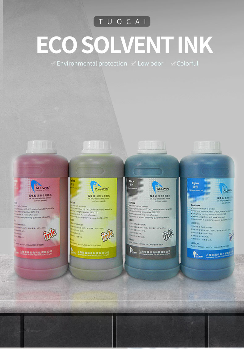 Eco-Friendly Dx5 Ink Allwin Dx4 Dx5CDX7 Printhead Eco Solvent Ink