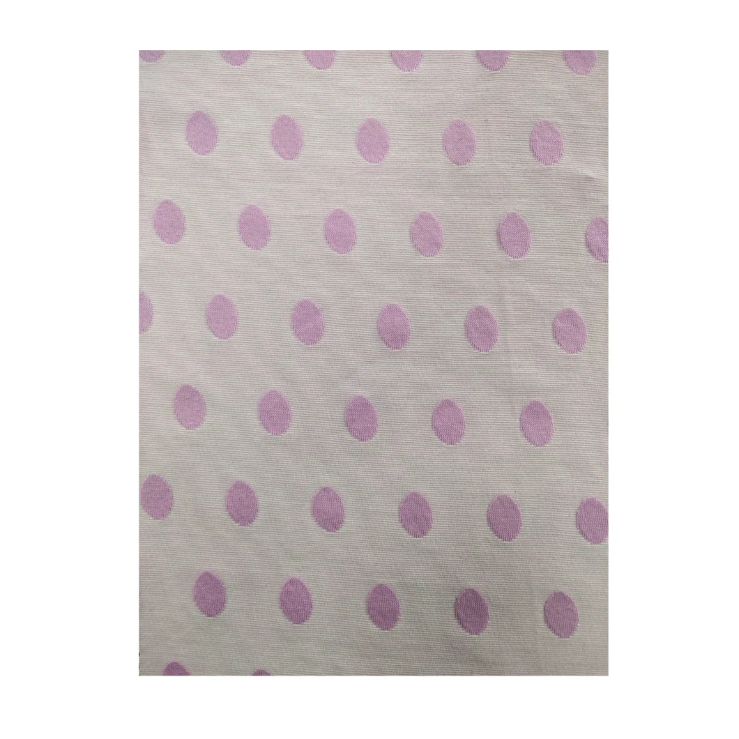Factory Wholesale Breathable Cotton Knitted Textile High Tensile Jacquard Jersey Knitting Fabric