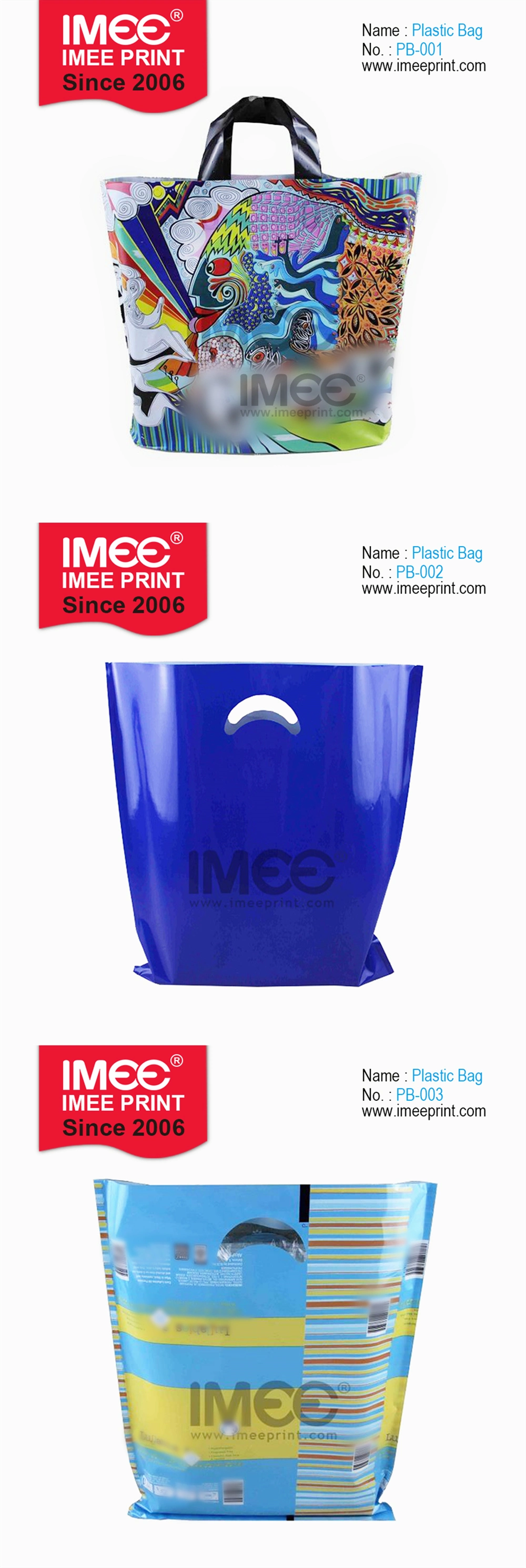 Imee Logo Custom Lamination Laminating Laminated LDPE PP PVC PE OPP Film Plastic Pet Food Bag