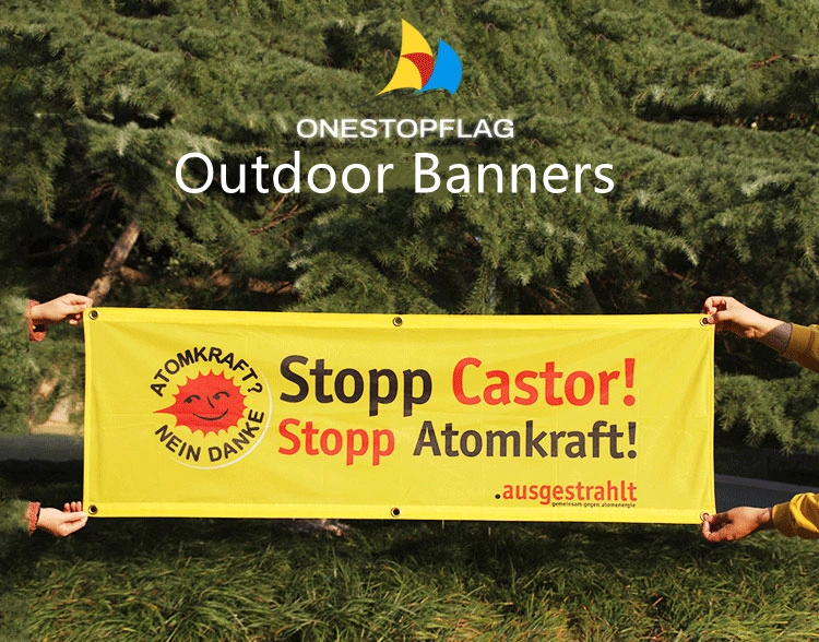 Flag Wholesale Custom Outdoor Banner Logo Design Polyester Fabric Banner