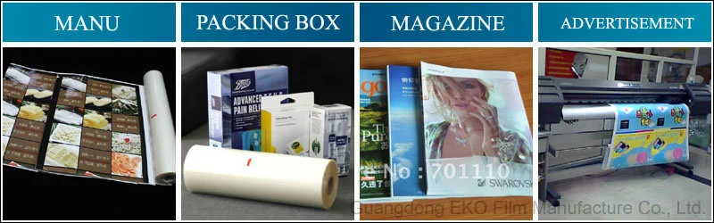Free Sample BOPP Thermal Glossy Lamination Film for Packaging (15-27mic)