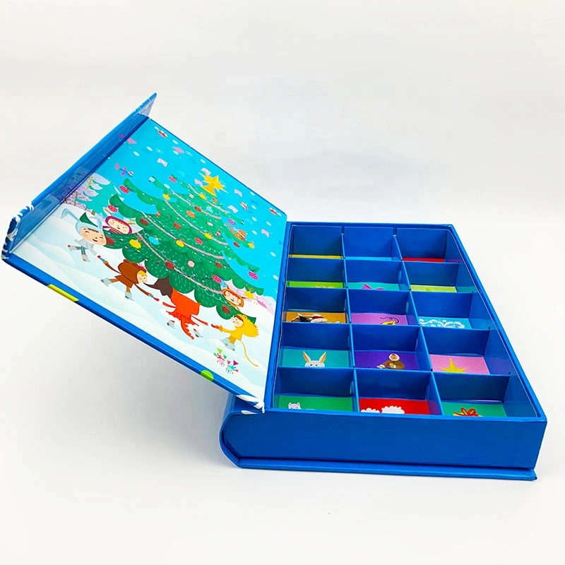 Luxury Glossy Lamination Book Shaped Art Paper Flap Custom Printed Magnetic Closure Gift Magnet Box